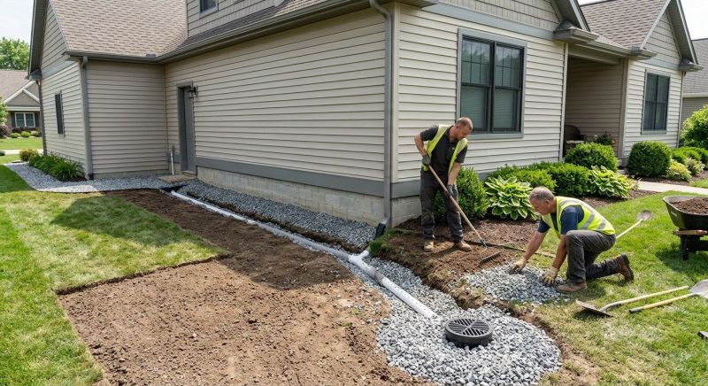 French Drain Installation