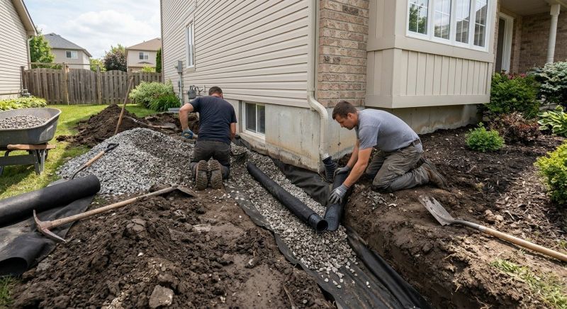 French Drain Installation