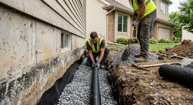 French Drain Installation
