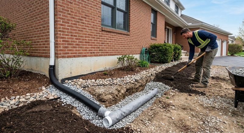 French Drain Installation