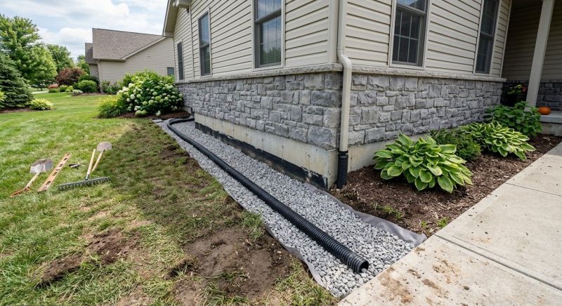 French Drain Installation