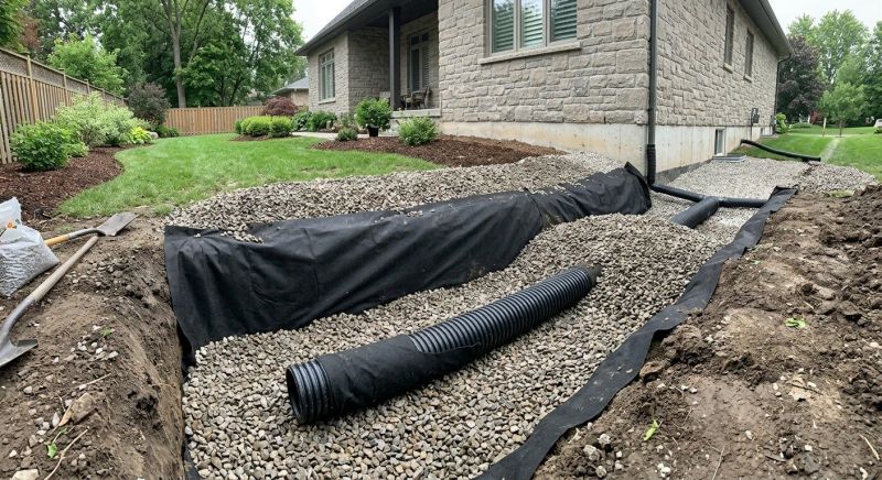 French Drain Installation