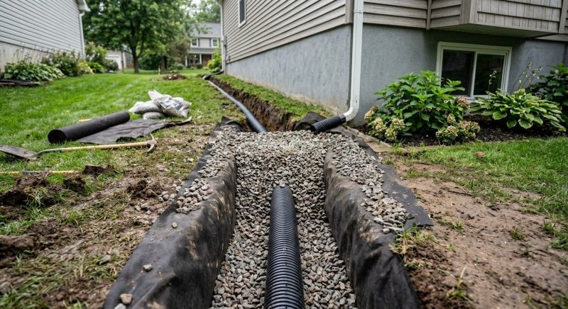 French Drain Installation