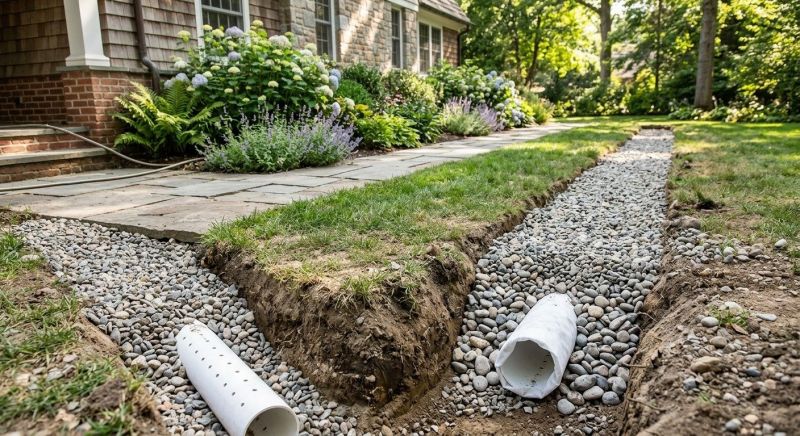 French Drain Installation