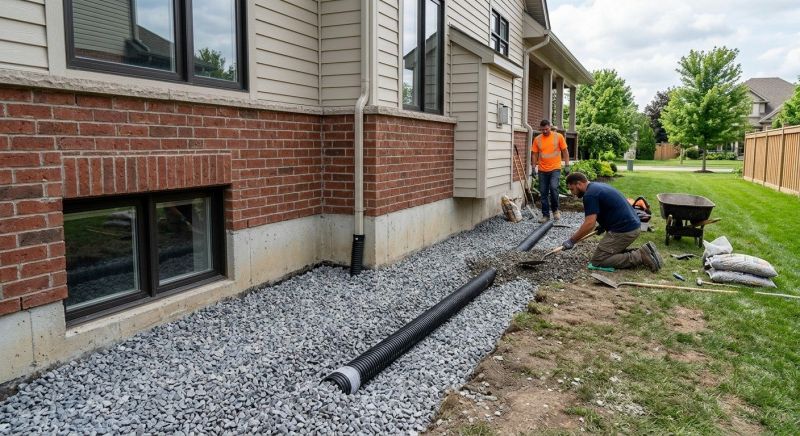 French Drain Installation