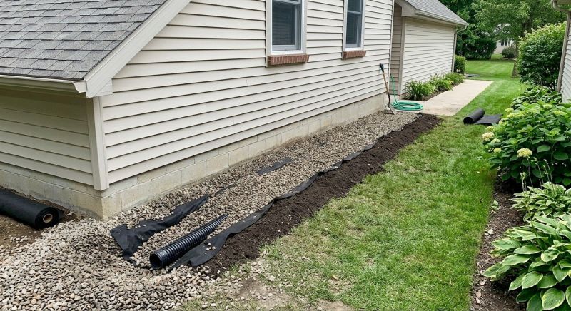 French Drain Installation